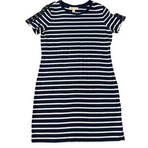 MICHAEL MICHAEL KORS
Striped Cotton T-Shirt Dress size M